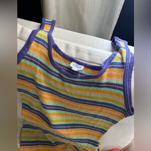 Le Lis Multicolor Striped Knit Top/Dress